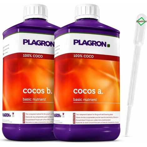 Plagron Coco A B 1 Liter Kokosdünger Coco Dünger Pflanzendünger Kokossubstrat (1/5)
