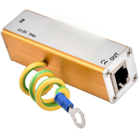 Adaptateur RJ45 RJ11 pour réseau Ethernet, parafoudre, protection contre la foudre 5 V (1/5)