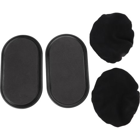 Disque de glisse pour la coordination complète du corps, grande surface de contact, léger, pour exercices mains et pieds, noir (1/5)