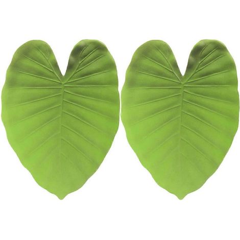Sets de table à motif de feuilles de tortue (lot de 2), antidérapants, plantes tropicales, décoration pour fêtes d'été, matière EVA. (1/5)