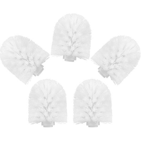 Brush Head Set of 5 Units Plastic Dense Bristles Compatible (1/5)
