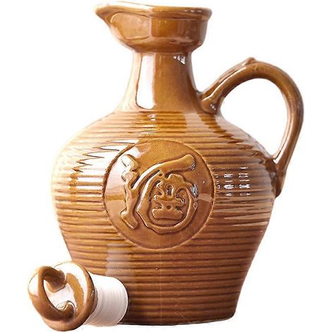 récipient de conservation du vin portable, carafe à vin en céramique, pour usage domestique (1/5)