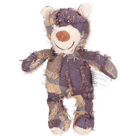 Petit jouet pour chien en peluche, couineur, pour nettoyer les dents, golden retriever/ours en peluche, jouet durable et anti-stress pour animaux de compagnie, violet. (1/5)
