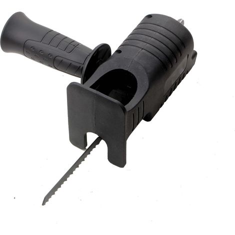 Adaptateur perceuse en scie, tête de conversion tronçonneuse, adaptateur scie sabre avec 3 lames, poignée amovible (1/5)