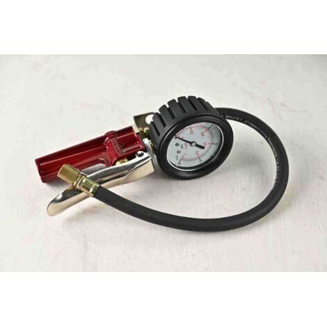 High precision tire pressure gauge, red