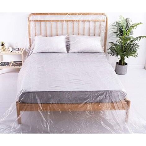 2.4 x 15m Bâche De Protection Anti-poussière Imperméable Bâche en Plastique Transparente Épaisse Indéchirable Couverture (1/5)