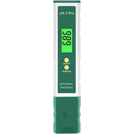 PH Mètre Numérique avec Litmus Bandelette Test fonction/Température, Multifonctionnel Testeur 0.01 Haute Précision (1/5)