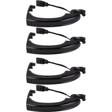 GARRYFIZH Ensemble de 4 Poignées de Porte Extérieures 4L0837205B - Durabilité Robuste et Prise Confortable pour Véhicule (1/5)