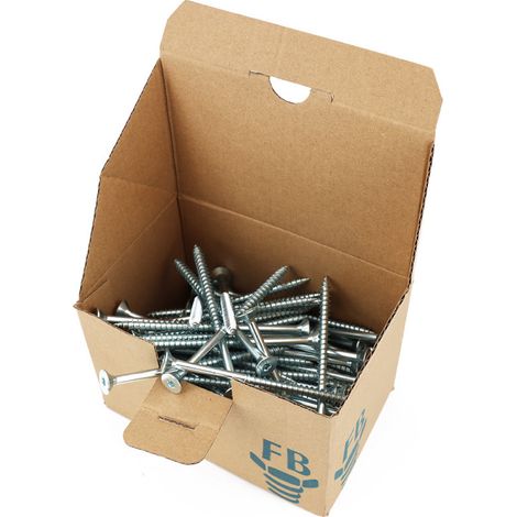 Boite de 100 Vis agglo tête fraisée Torx T25 zingué 6.0x100mm FP