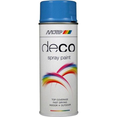 Bombe de peinture Motip Bleu lumineux brillant 400ml M01678 auto (1/2)