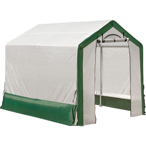 Serre à tomates en film plastique 240x180x200 cm – Bâche résistante aux UV – Structure en acier revêtue – Aération optimale avec moustiquaires – Shelterlogic (1/5)