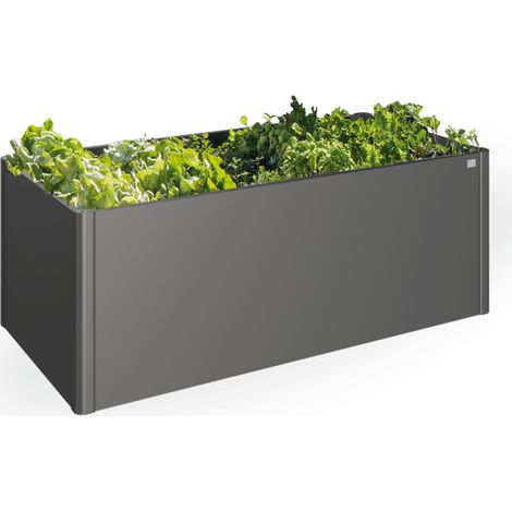 HochBeet Gr. 1x0,5 dkl.gr-met.,102x53x77 cm