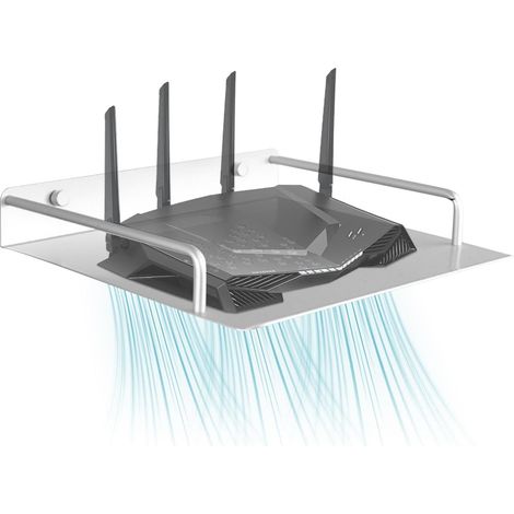 Support de stockage de routeur mural, support de stockage de routeur WiFi, monocouche, routeur de support de stockage de routeur WiFi, WiFi, blanc (1/5)