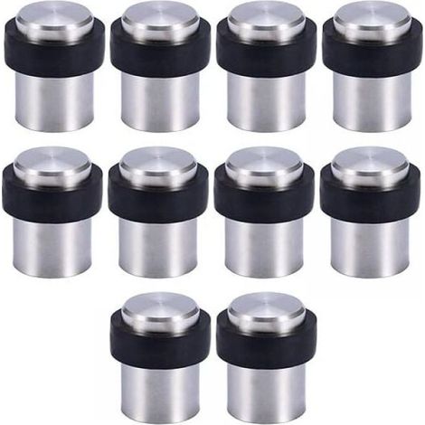 10 X Fermaporta da Pavimento 4,5 cm in Acciaio Inox Blocca Porta (1/5)