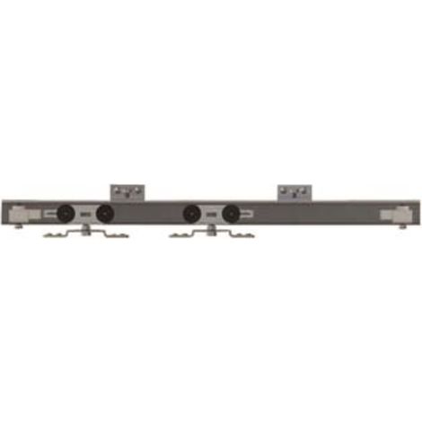 Kit per porte scorrevoli con binario in alluminio - cm.230 porte cm.111-130 portata kg.80 1 pezzi Omge