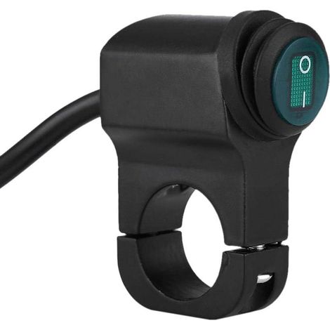 Interrupteur phare antibrouillard guidon moto 7/8 "(22mm) de diamètre 12 V universel spot marche/arrêt étanche (1/5)