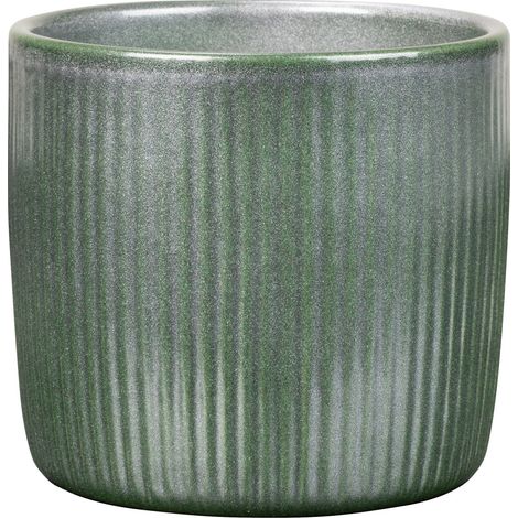 Scheurich Blumentopf aus Keramik Luxery Ø 15 x 13,7 cm grün