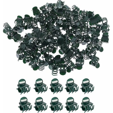 100-teiliges Set mit Pflanzenclips, Blumenclips, Orchideenclips, Pflanzenclips, Zubehör zur Unterstützung von Zimmer- und Gartenpflanzen