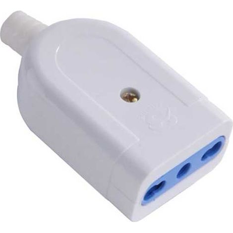 PRESA DIRITTA 10/16A+T BIANCA BL SYNTESY 00360