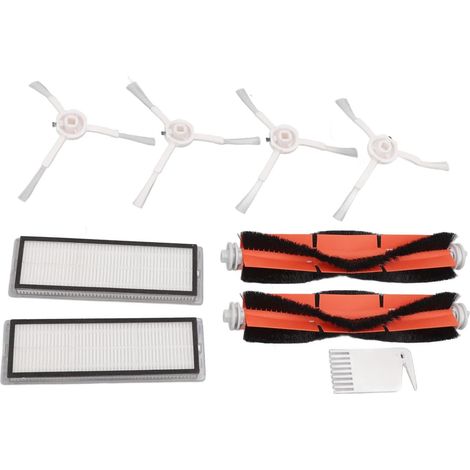 BEBUSINGOTO Moppbürsten-Kit, Bürstenfilter-Flachkamm-Kit Weiß für Mijia 1C Dreame F9 Xiaomi 1T Mi Robot Mop Ersatz (1/5)