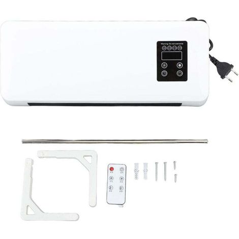 1500-W-Wandheizkörper, schnelles Heizen und Kühlen, mit Fernbedienung, Handtuchwärmer, geeignet für Schlafzimmer und Badezimmer, EU-Stecker, 220 V (1/4)
