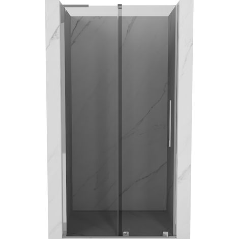Mexen Velar L Duschabtrennung Schiebetür 110 cm, Graphit, Chrom - 871-110-003-41-01