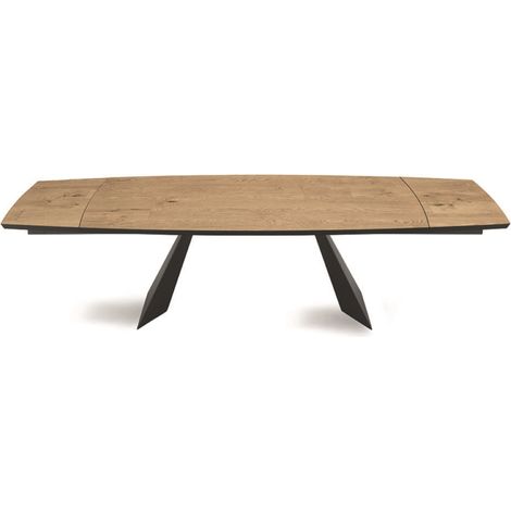 Tavolo allungabile 250 cm con piano in Rovere Crudo GILMOUR (1/5)