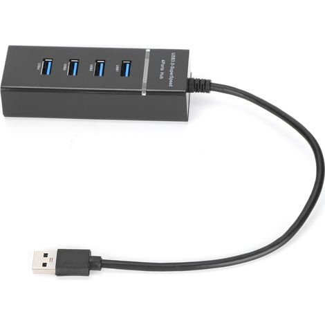 Hub USB 3.0 à 4 ports, haut débit, fin et léger, avec connexion à chaud, compatible Windows/OS X/Linux (1/5)