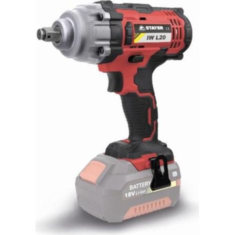 FPLUS stayer llave impacto 1-2 sin bateria 18v l20  iwl2022 , llave impacto a bateria regulable par apriete  100-200-300-400 NmLOTE QUE INCLUYE 2 BATERIAS 18V + CARGADOR + BOLSA (1/3)