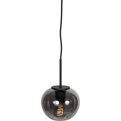 Mexlite - suspension - HaloSwap - noir - verre verre fumé - lampe (1/4)
