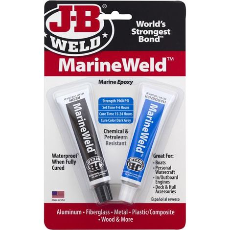 J-B Weld MarineWeld Epoxy Adhesive 2x30ml - Strong Repairs
