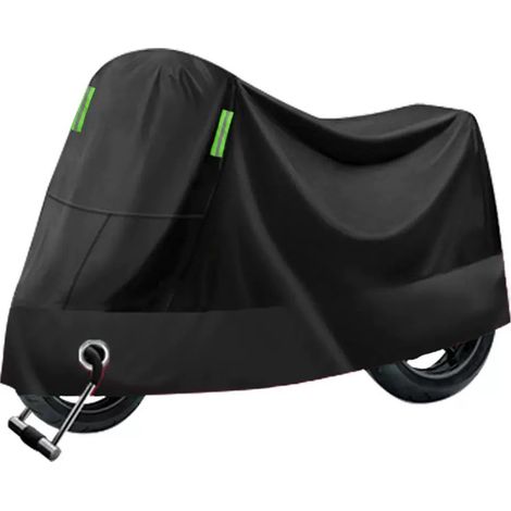 Universelle Aluminiumabdeckung für Motorrad-, Elektroroller- und Fahrradbatterien, wasserdicht, sonnen- und staubdicht, schwarz, XL-230105125 (1/5)