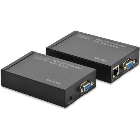 Digitus Estensore Vga Tramite Cavo Rete Con Audio 300 Metri