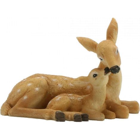 Statue de cerf sika en résine, ornement, sculpture de cerf, modèle de cerf tacheté chinois pour jardin, pelouse, cour, patio, parc, multifonctionnelle-Style A (1/5)