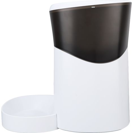 Distributeur automatique de croquettes pour animaux de compagnie de 5 L, jusqu'à 6 repas par jour, avec fonction d'enregistrement et de dosage. (1/5)