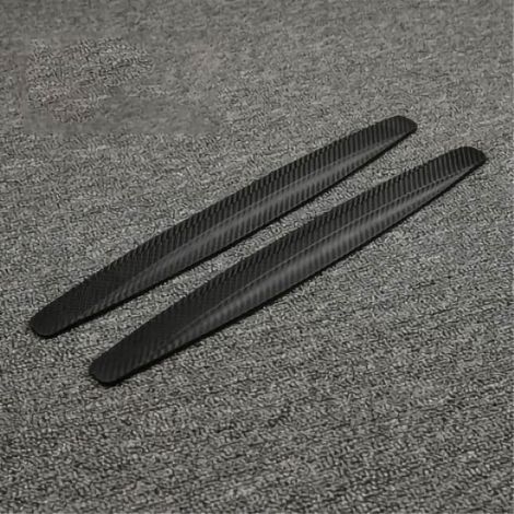 strisce paraurti auto antiurto impermeabili in PVC, eleganti, colorate, con finitura angolare in fibra di carbonio nera.