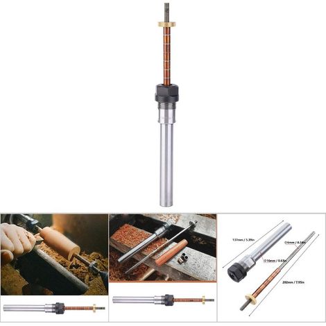 Mandrin de Tournage pour Stylos, Accessoire Mécanique à Tige Droite pour Tour à Bois