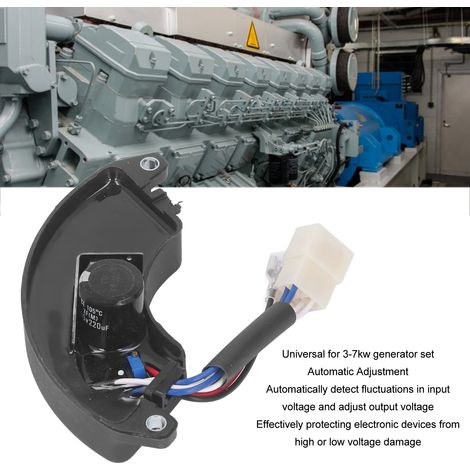 Régulateur de tension automatique monophasé 6 fils 400 V 220 µF pour groupe électrogène de 3 à 7 kW (1/5)