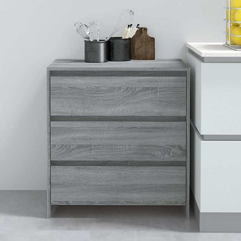 Sideboard Grey Sonoma 70x41x75 cm Engineered Wood vidaXL (1/5)