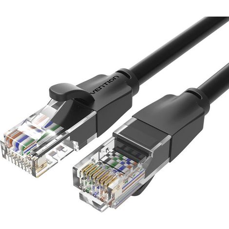 Cable de Red RJ45 UTP Vention IBEBK Cat.6/ 8m/ Negro (1/4)