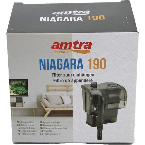Filtro a zainetto Amtra Niagara 190 L/h 3W per acquari di acqua dolce o marina (1/3)