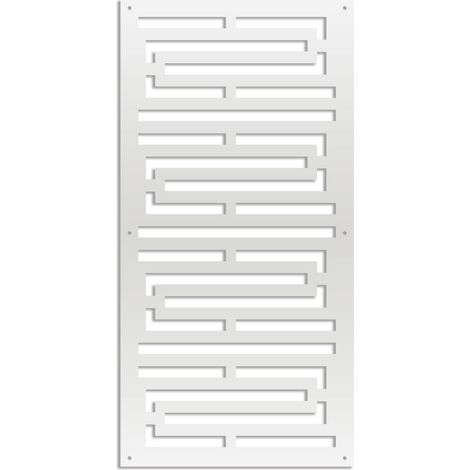 INTRICO - Pannello in PVC traforato - Parasole - Colore: bianco - Misura: 47x94 cm (1/3)