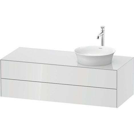 Support de lavabo WHITE TULIP 1300x550mm 2 tiroirs avec poignée o ES
