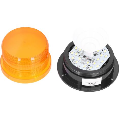 Gyrophare LED Stroboscopique d'Avertissement de Sécurité Toit Flashant Balise 12-24V pour Voiture Ambulance