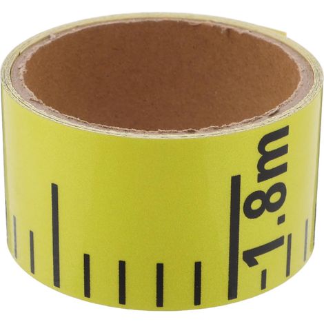 Autocollant Jauge de Niveau D'eau Jaune en Pvc, Mètre Ruban Auto-adhésif Étanche, Facile à Utiliser pour Rénovation et Travaux Eau-électricité (1/5)