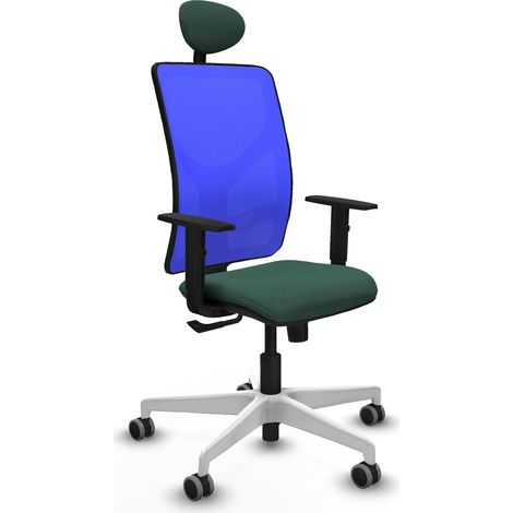 Chaise de bureau piqueras y crespo Motilla bleu bali support lombaire (1/2)