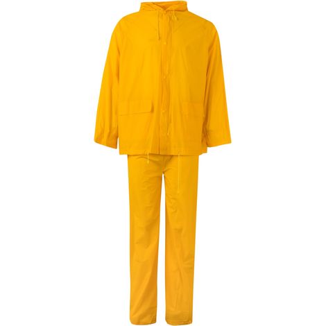 Traje de lluvia dos piezas con capucha externa Serie 19000 | L - Amarillo