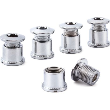 CCYKXA 10 Chainring Bolts, Bolts for Single and Double Chainrings, Replacement Parts for Road and Mountain Bikes, Bicycle Chainring Fixing Screws (1/5)