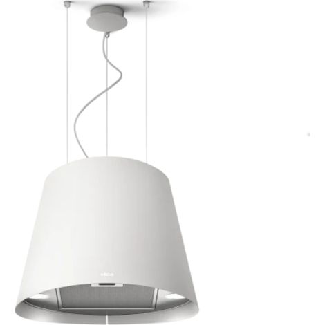 Elica – Hotte décorative suspendue inox blanc 50 cm – Aspiration recyclage – Débit d'air max 620 m³/h – Classe énergétique A – Niveau sonore max 67 dB
