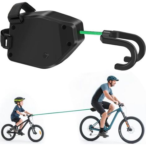 Barre de remorquage pour vélo, corde de remorquage rétractable de 2,5 m, corde de remorquage pour vélo enfant, convient aux VTT et aux vélos pour enfants (1/5)